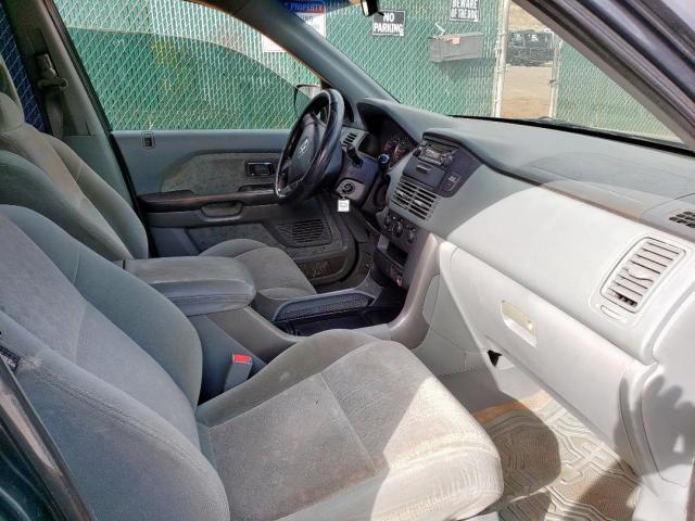 2HKYF18105H538440 - 2005 HONDA PILOT LX GREEN photo 5