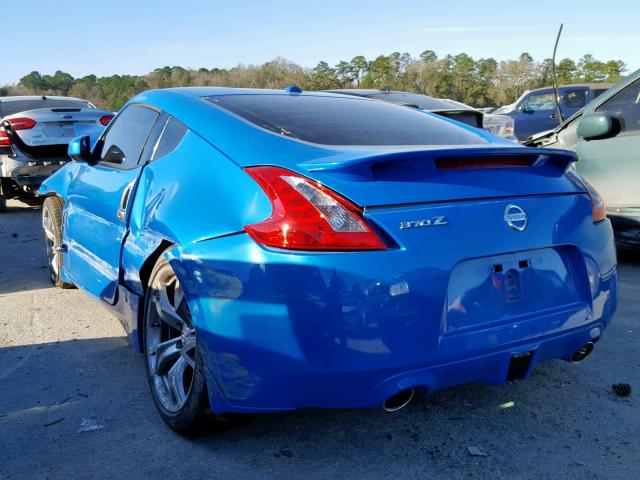 JN1AZ4EH0AM505243 - 2010 NISSAN 370Z BLUE photo 3