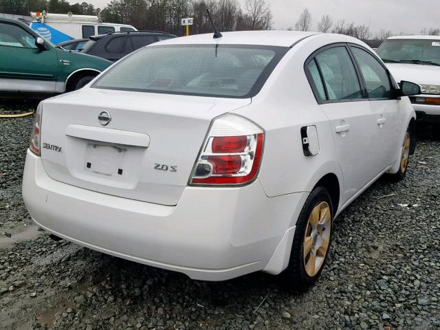 3N1AB61E27L691138 - 2007 NISSAN SENTRA 2.0 WHITE photo 4