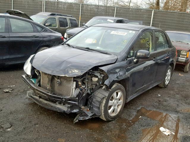 3N1BC11EX7L418811 - 2007 NISSAN VERSA S BLACK photo 2