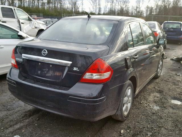 3N1BC11EX7L418811 - 2007 NISSAN VERSA S BLACK photo 4