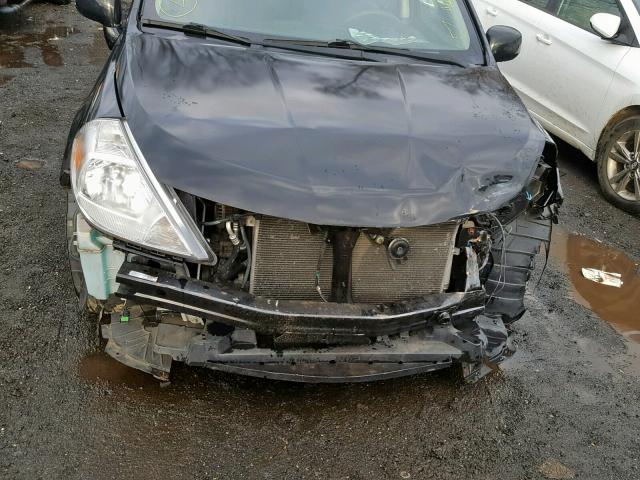 3N1BC11EX7L418811 - 2007 NISSAN VERSA S BLACK photo 9