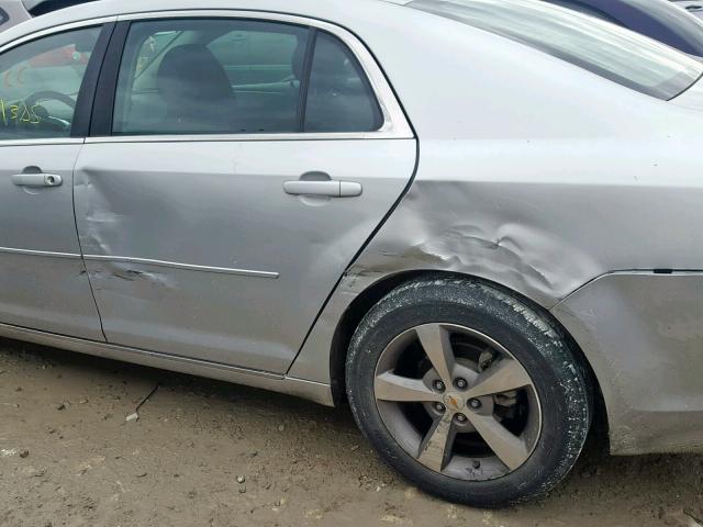 1G1ZC5EU7BF361290 - 2011 CHEVROLET MALIBU 1LT SILVER photo 9