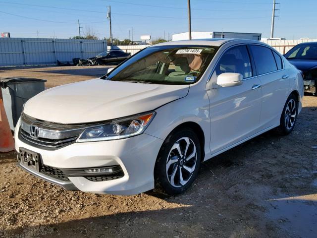 1HGCR2F76HA151676 - 2017 HONDA ACCORD EX WHITE photo 2