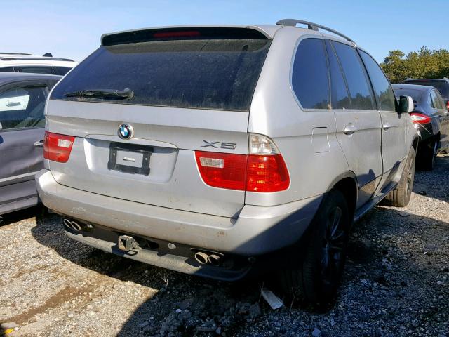 5UXFB53585LV19262 - 2005 BMW X5 4.4I GRAY photo 4