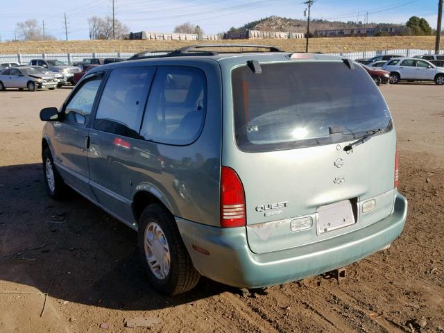 4N2DN11W1TD846725 - 1996 NISSAN QUEST XE GREEN photo 3