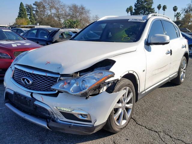 JN1BJ0RP2HM383758 - 2017 INFINITI QX50 WHITE photo 2