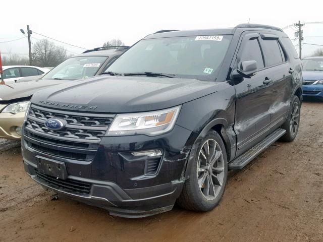 1FM5K8D84JGB25621 - 2018 FORD EXPLORER X BLACK photo 2