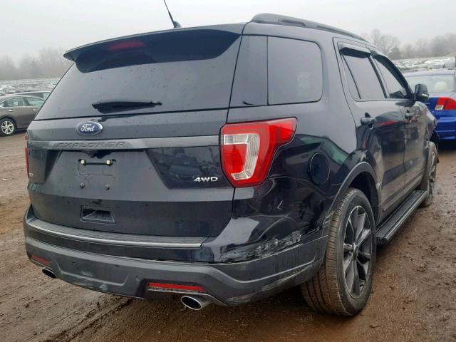 1FM5K8D84JGB25621 - 2018 FORD EXPLORER X BLACK photo 4