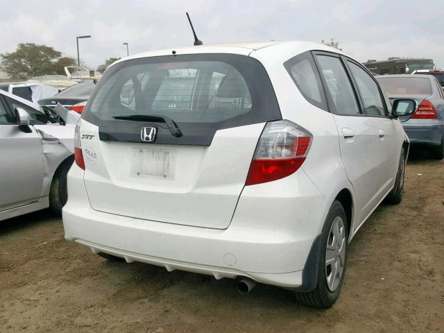 JHMGE8H34CC039186 - 2012 HONDA FIT WHITE photo 4