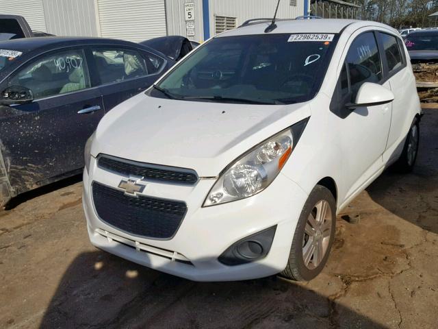 KL8CD6S97DC502727 - 2013 CHEVROLET SPARK 1LT WHITE photo 2