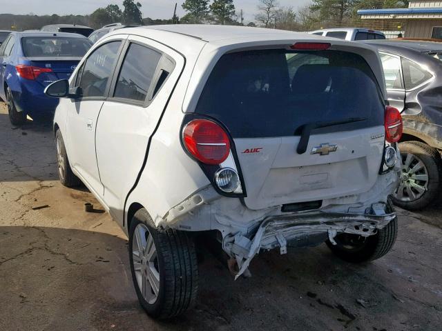 KL8CD6S97DC502727 - 2013 CHEVROLET SPARK 1LT WHITE photo 3