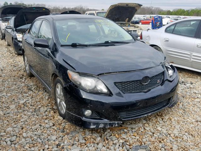 1NXBU40E09Z128501 - 2009 TOYOTA COROLLA BA BLACK photo 1