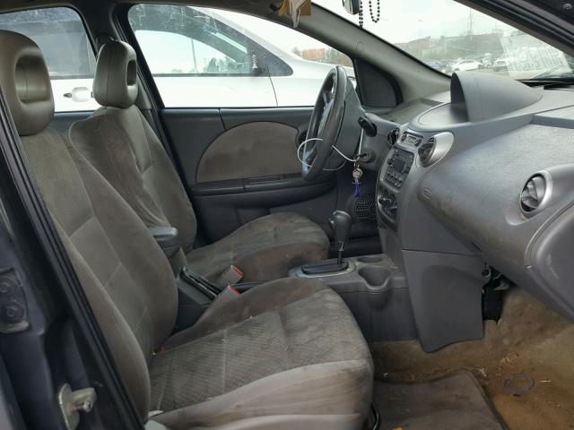 1G8AJ52F15Z151281 - 2005 SATURN ION LEVEL CHARCOAL photo 5