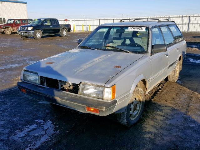 JF2AN53BXGE480661 - 1986 SUBARU GL 4WD SILVER photo 2