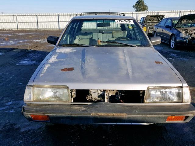 JF2AN53BXGE480661 - 1986 SUBARU GL 4WD SILVER photo 9