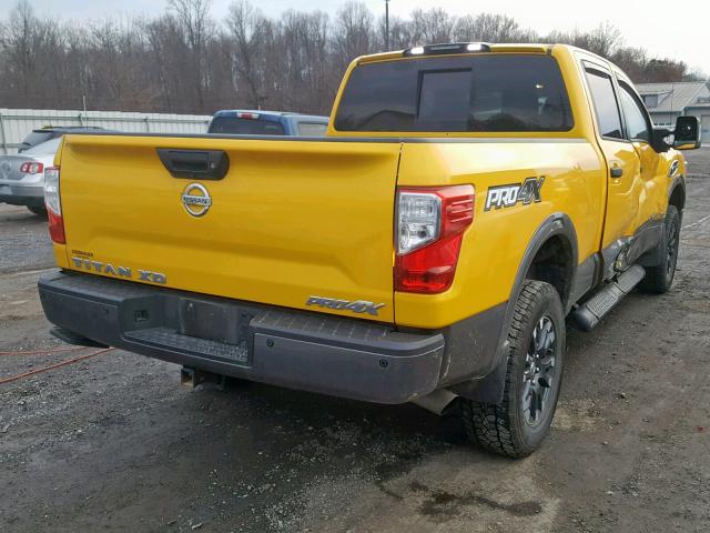 1N6BA1F47HN510573 - 2017 NISSAN TITAN XD S YELLOW photo 4