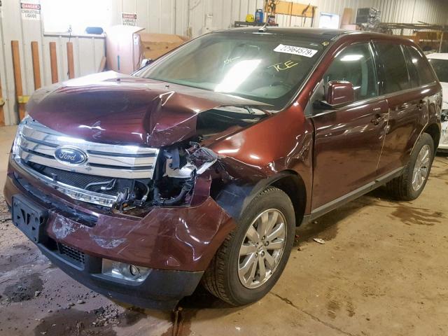 2FMDK49C09BA63932 - 2009 FORD EDGE LIMIT BURGUNDY photo 2