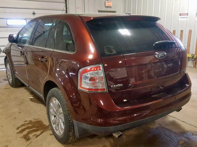 2FMDK49C09BA63932 - 2009 FORD EDGE LIMIT BURGUNDY photo 3