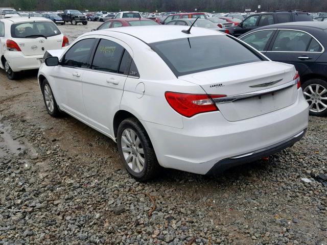 1C3CCBBB0CN129544 - 2012 CHRYSLER 200 TOURIN WHITE photo 3