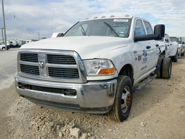 3D6WZ4CL8BG628216 - 2011 DODGE RAM 3500 S WHITE photo 2