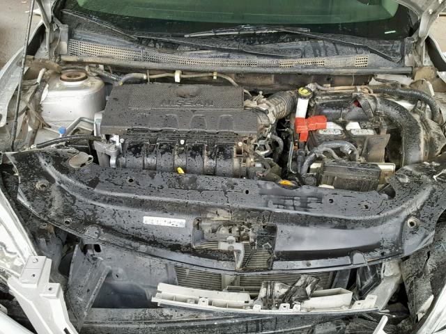 3N1AB7APXFY346254 - 2015 NISSAN SENTRA S 银色 照片 7