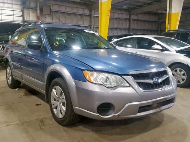 4S4BP60C487367354 - 2008 SUBARU OUTBACK BLUE photo 1