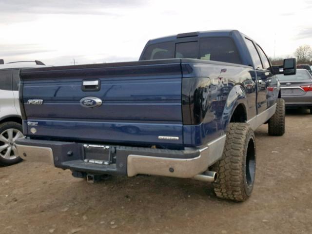 1FTFW1EF7DFC78277 - 2013 FORD F150 SUPER BLUE photo 4