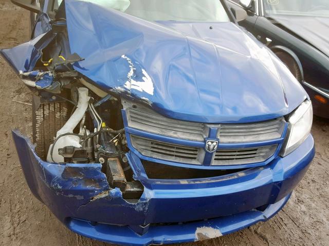 1B3CC4FB5AN134335 - 2010 DODGE AVENGER SX BLUE photo 7