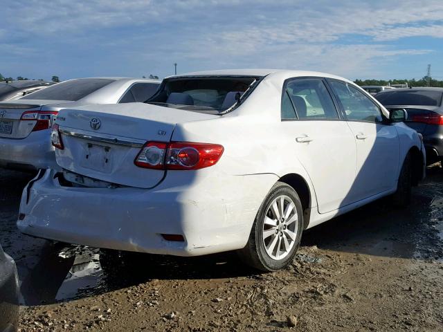 JTDBU4EE0B9156322 - 2011 TOYOTA COROLLA BA WHITE photo 4