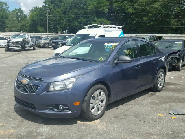 1G1PA5SH7E7456533 - 2014 CHEVROLET CRUZE LS BLUE photo 2