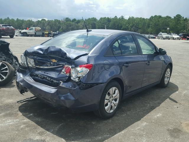 1G1PA5SH7E7456533 - 2014 CHEVROLET CRUZE LS BLUE photo 4