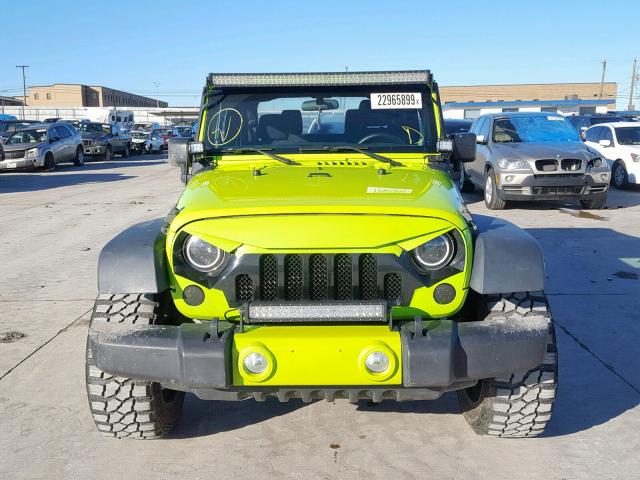 1C4AJWAG0CL237073 - 2012 JEEP WRANGLER S GREEN photo 9