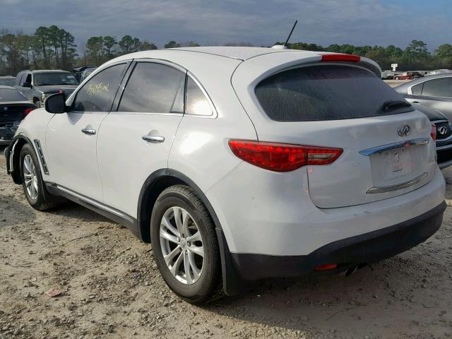 JN8CS1MW8DM173652 - 2013 INFINITI FX37 WHITE photo 3