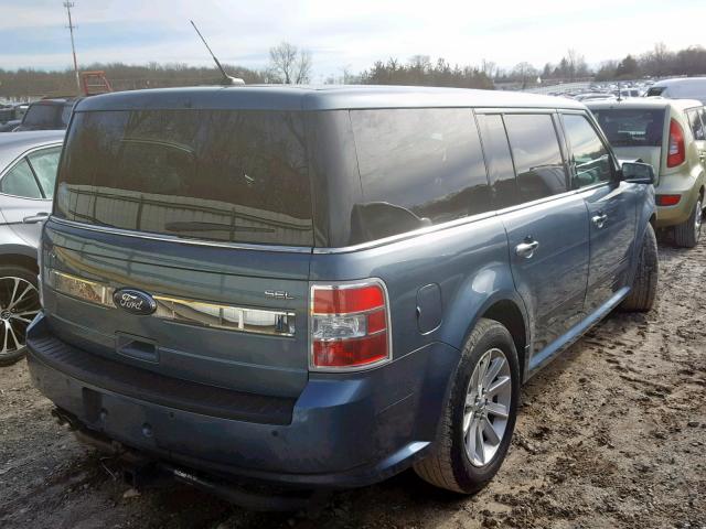 2FMGK5CC5ABB00022 - 2010 FORD FLEX SEL BLUE photo 4