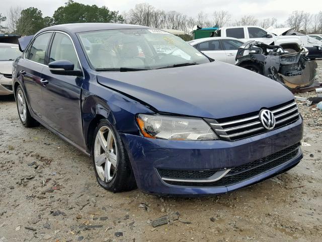 1VWBS7A3XEC112814 - 2014 VOLKSWAGEN PASSAT SE BLUE photo 1