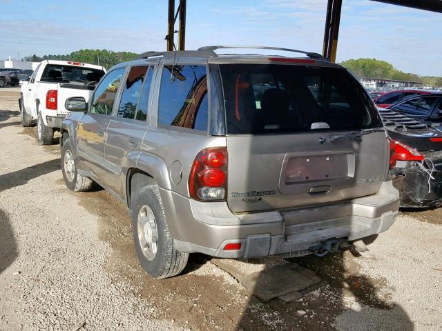 1GNDS13S922138178 - 2002 CHEVROLET TRAILBLAZE SILVER photo 3