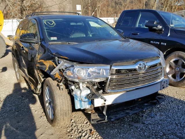 5TDBKRFH4FS117333 - 2015 TOYOTA HIGHLANDER BLACK photo 1