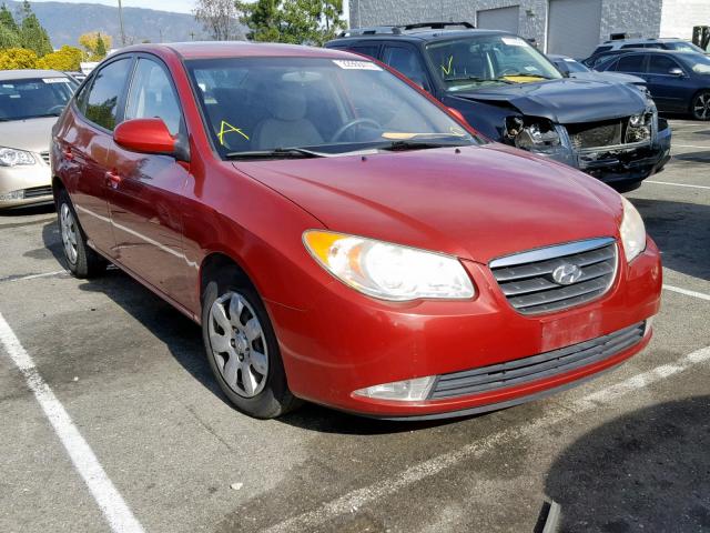 KMHDU46DX8U395974 - 2008 HYUNDAI ELANTRA GL RED photo 1