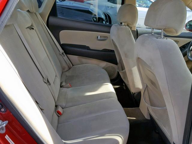 KMHDU46DX8U395974 - 2008 HYUNDAI ELANTRA GL RED photo 6