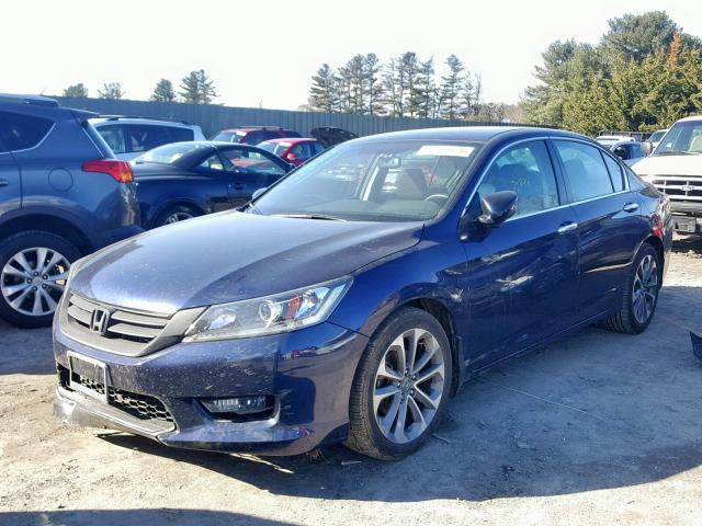 1HGCR2F59FA242310 - 2015 HONDA ACCORD SPO BLUE photo 2