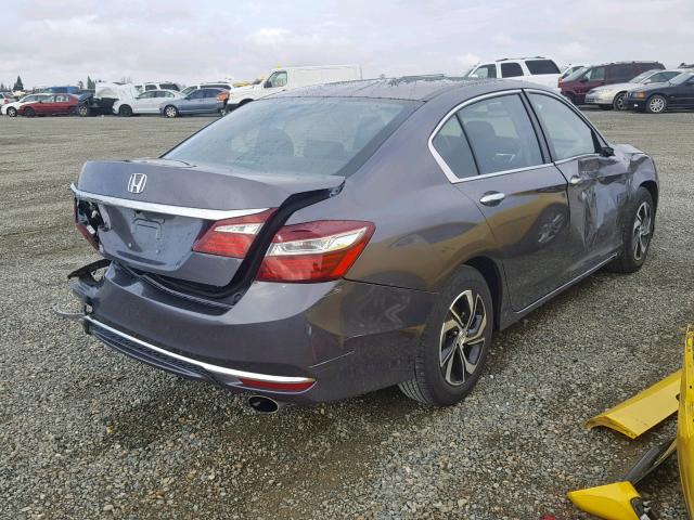 1HGCR2F37HA023556 - 2017 HONDA ACCORD LX GRAY photo 4