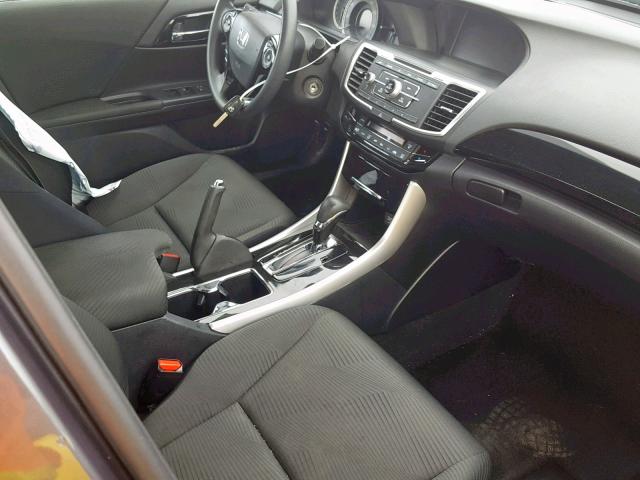 1HGCR2F37HA023556 - 2017 HONDA ACCORD LX GRAY photo 5