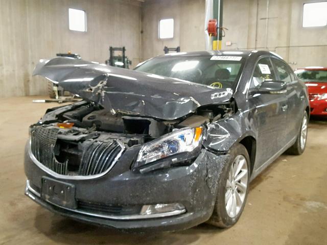 1G4GB5G39EF100104 - 2014 BUICK LACROSSE GRAY photo 2