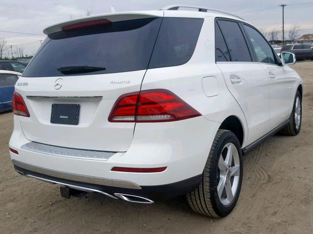 4JGDA5HB5JB091012 - 2018 MERCEDES-BENZ GLE 350 4M WHITE photo 4