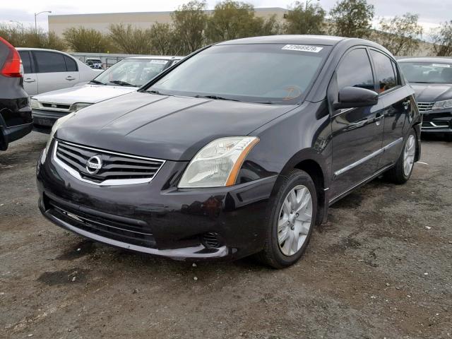 3N1AB6AP0AL614275 - 2010 NISSAN SENTRA BLACK photo 2