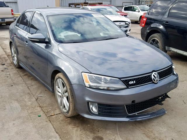 3VW4S7AJ1EM352694 - 2014 VOLKSWAGEN JETTA GLI GRAY photo 1