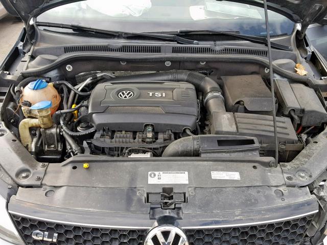 3VW4S7AJ1EM352694 - 2014 VOLKSWAGEN JETTA GLI GRAY photo 7