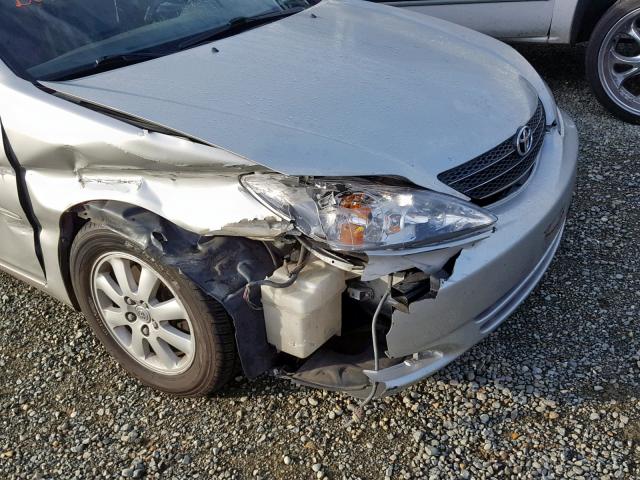 4T1BF30K94U587156 - 2004 TOYOTA CAMRY LE SILVER photo 9