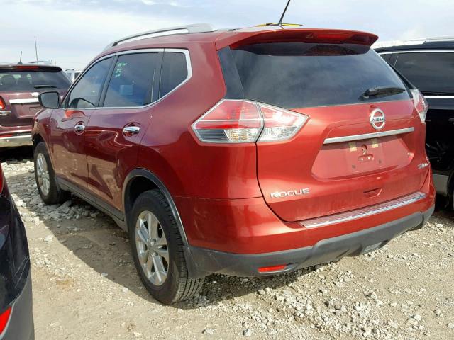 KNMAT2MV4GP656345 - 2016 NISSAN ROGUE S RED photo 3